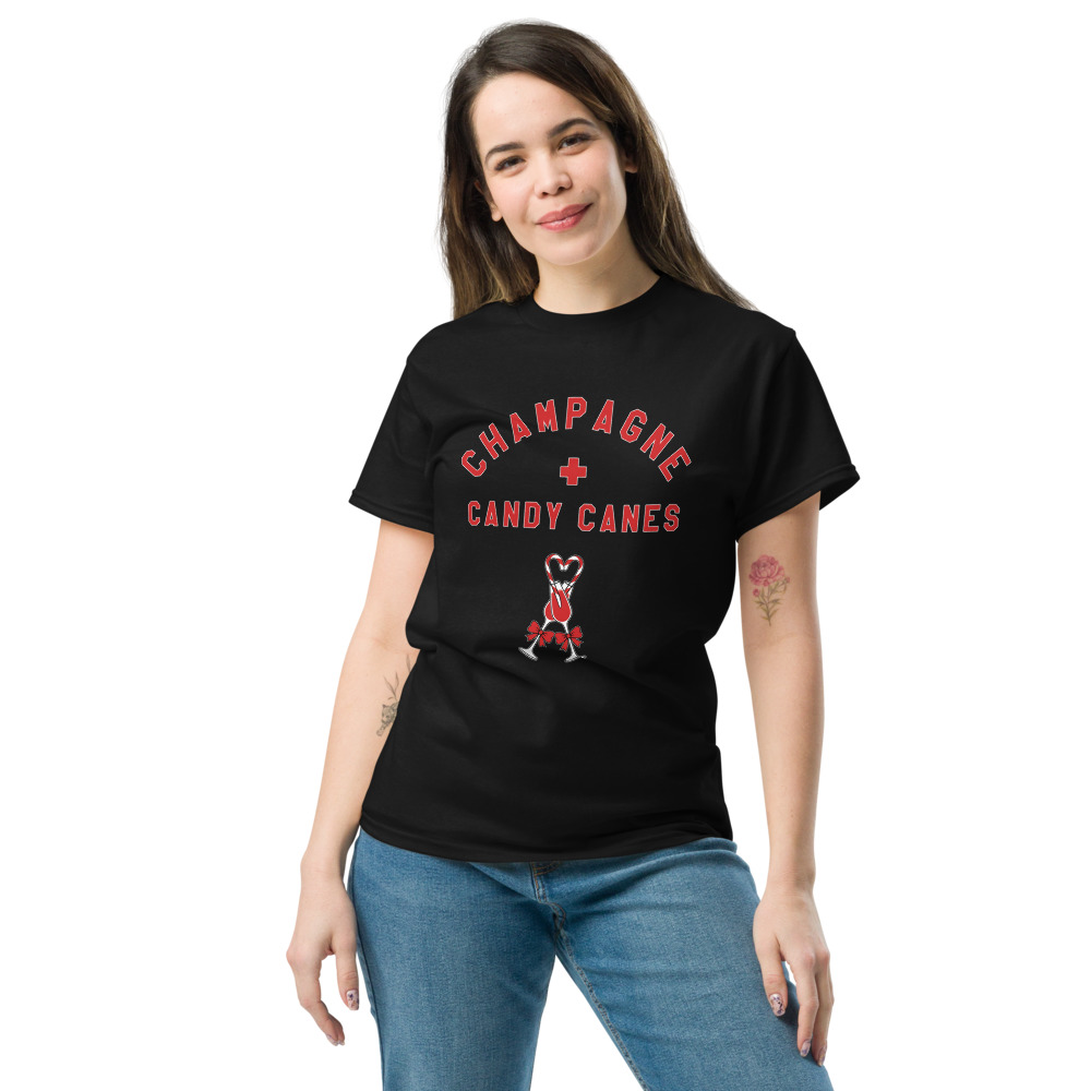 Champagne + Candy Canes shirt
